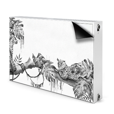 Magnetic radiator mat Cheetahs on a branch