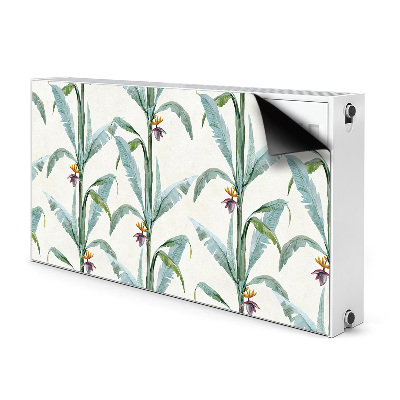 Decorative radiator cover Tropical plants