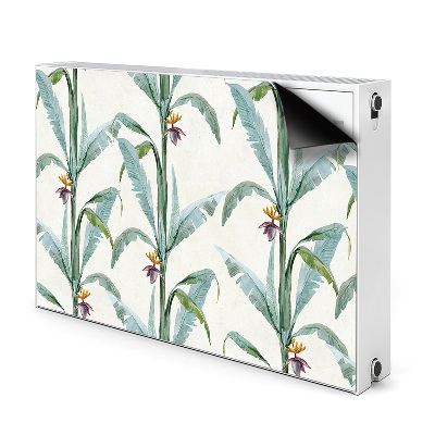 Decorative radiator cover Tropical plants