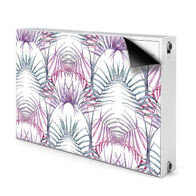 Magnetic radiator mat Pink leaves