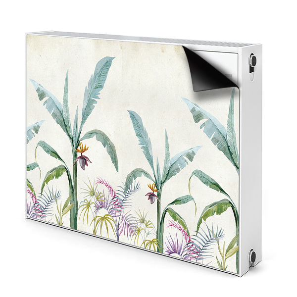 Magnetic radiator mat Jungle vegetation