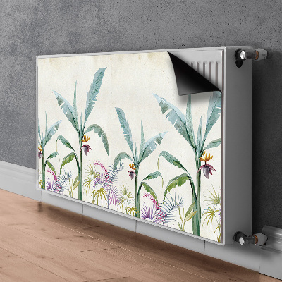 Magnetic radiator mat Jungle vegetation