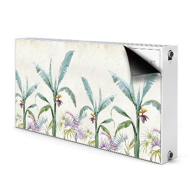 Magnetic radiator mat Jungle vegetation