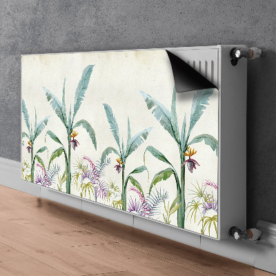 Magnetic radiator mat Jungle vegetation