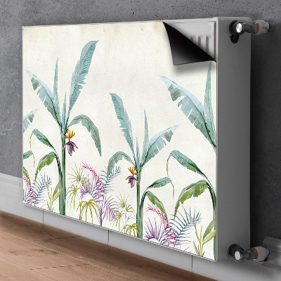 Magnetic radiator mat Jungle vegetation