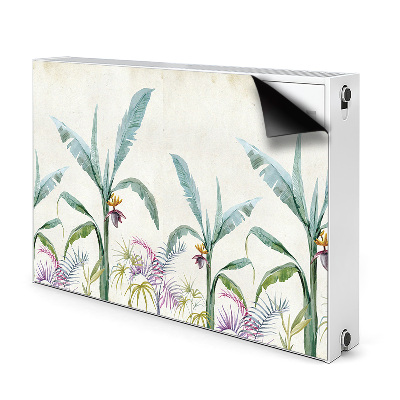 Magnetic radiator mat Jungle vegetation