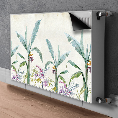 Magnetic radiator mat Jungle vegetation