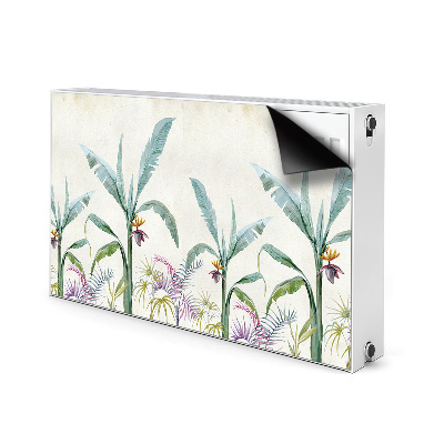 Magnetic radiator mat Jungle vegetation