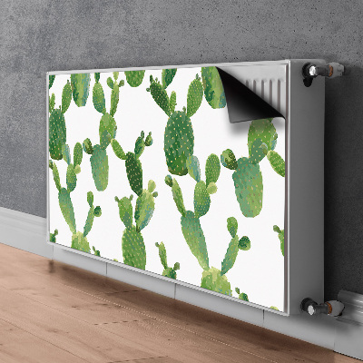 Magnetic radiator cover Painted cacti