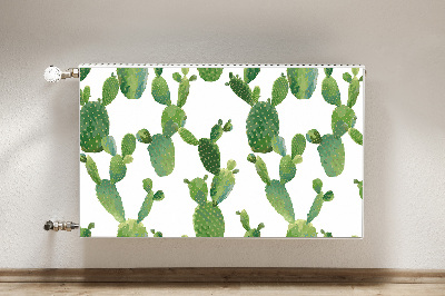 Magnetic radiator cover Painted cacti