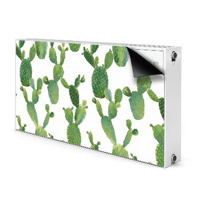 Magnetic radiator cover Painted cacti