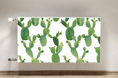 Magnetic radiator cover Painted cacti