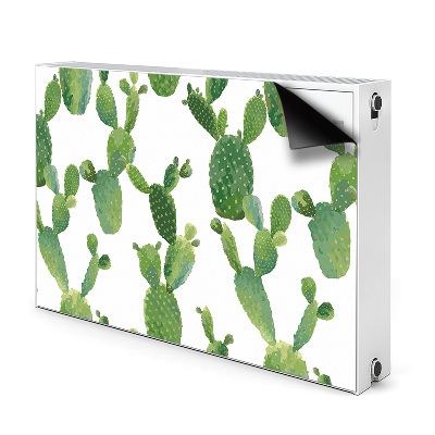 Magnetic radiator cover Painted cacti