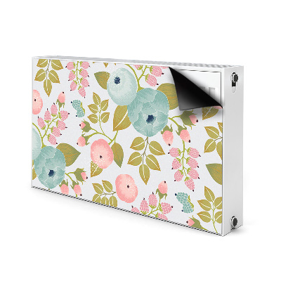 Magnetic radiator mat Spring flowers