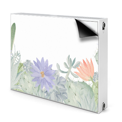 Decorative radiator cover Cactus meadow