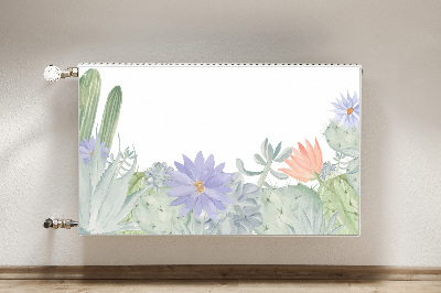 Decorative radiator cover Cactus meadow