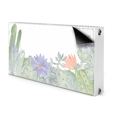 Decorative radiator cover Cactus meadow