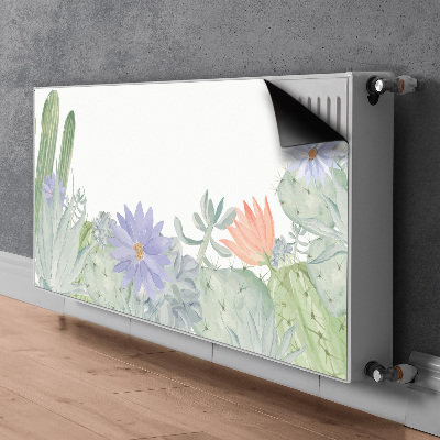 Decorative radiator cover Cactus meadow