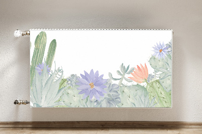 Decorative radiator cover Cactus meadow