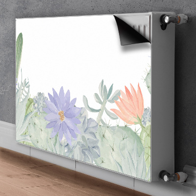 Decorative radiator cover Cactus meadow