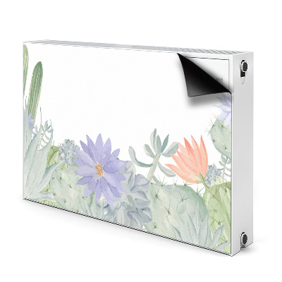 Decorative radiator cover Cactus meadow