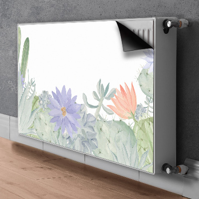 Decorative radiator cover Cactus meadow