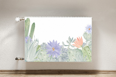 Decorative radiator cover Cactus meadow