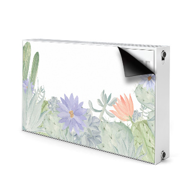 Decorative radiator cover Cactus meadow