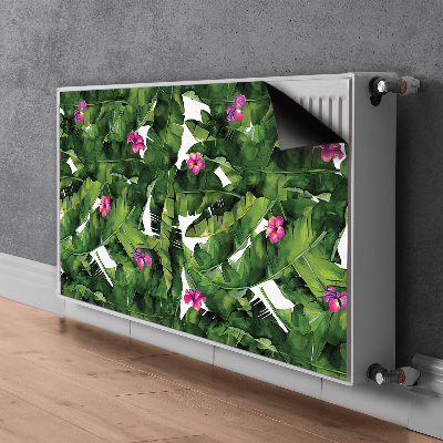 Magnetic radiator mat Hibiscus