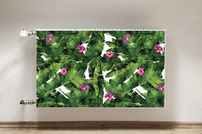 Magnetic radiator mat Hibiscus