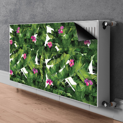 Magnetic radiator mat Hibiscus