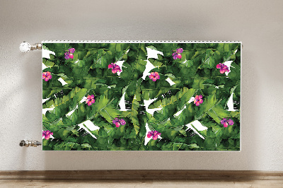 Magnetic radiator mat Hibiscus