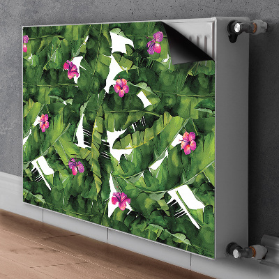 Magnetic radiator mat Hibiscus