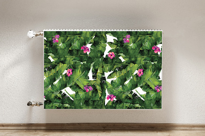 Magnetic radiator mat Hibiscus