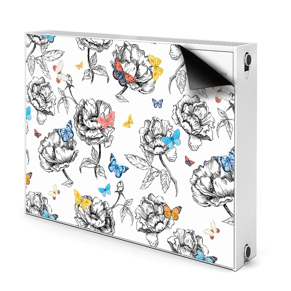 Magnetic radiator cover Butterflies