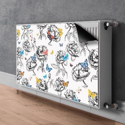 Magnetic radiator cover Butterflies