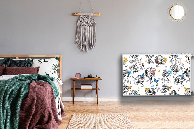 Magnetic radiator cover Butterflies