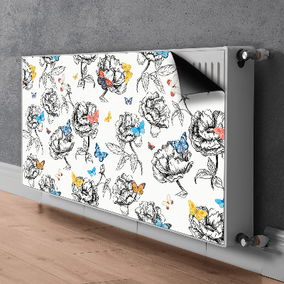 Magnetic radiator cover Butterflies