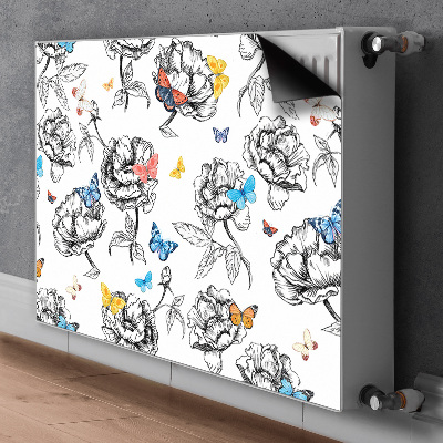 Magnetic radiator cover Butterflies