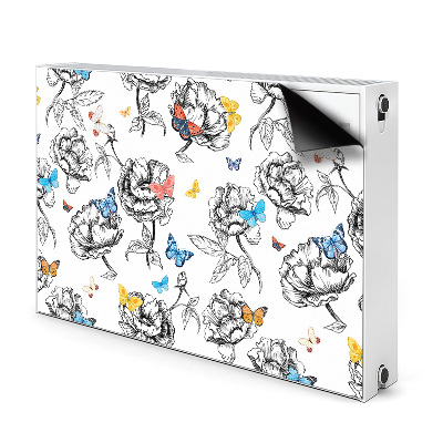 Magnetic radiator cover Butterflies