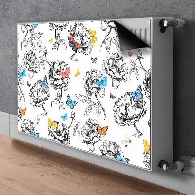 Magnetic radiator cover Butterflies