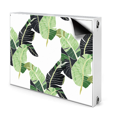 Magnetic radiator cover Palm leaves