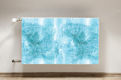 Magnetic radiator mat Tropical pattern