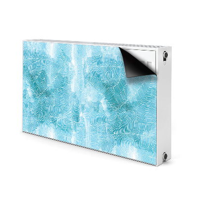 Magnetic radiator mat Tropical pattern