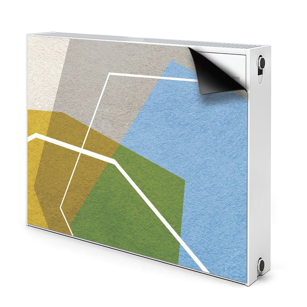 Magnetic radiator mat Geometric figures