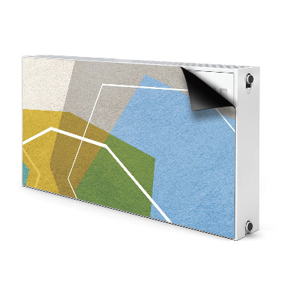 Magnetic radiator mat Geometric figures