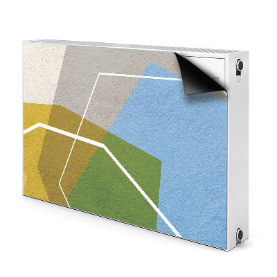 Magnetic radiator mat Geometric figures