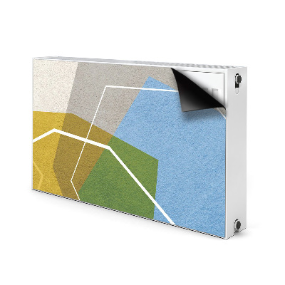 Magnetic radiator mat Geometric figures