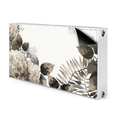 Printed radiator mat Hydrangea flowers