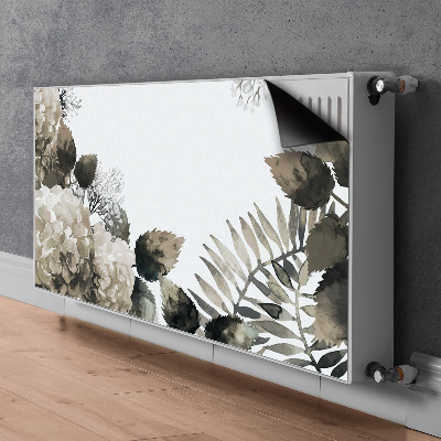 Printed radiator mat Hydrangea flowers